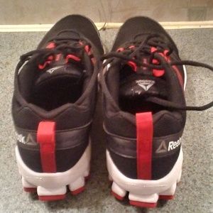 Black and Red Reebok Sneakers
